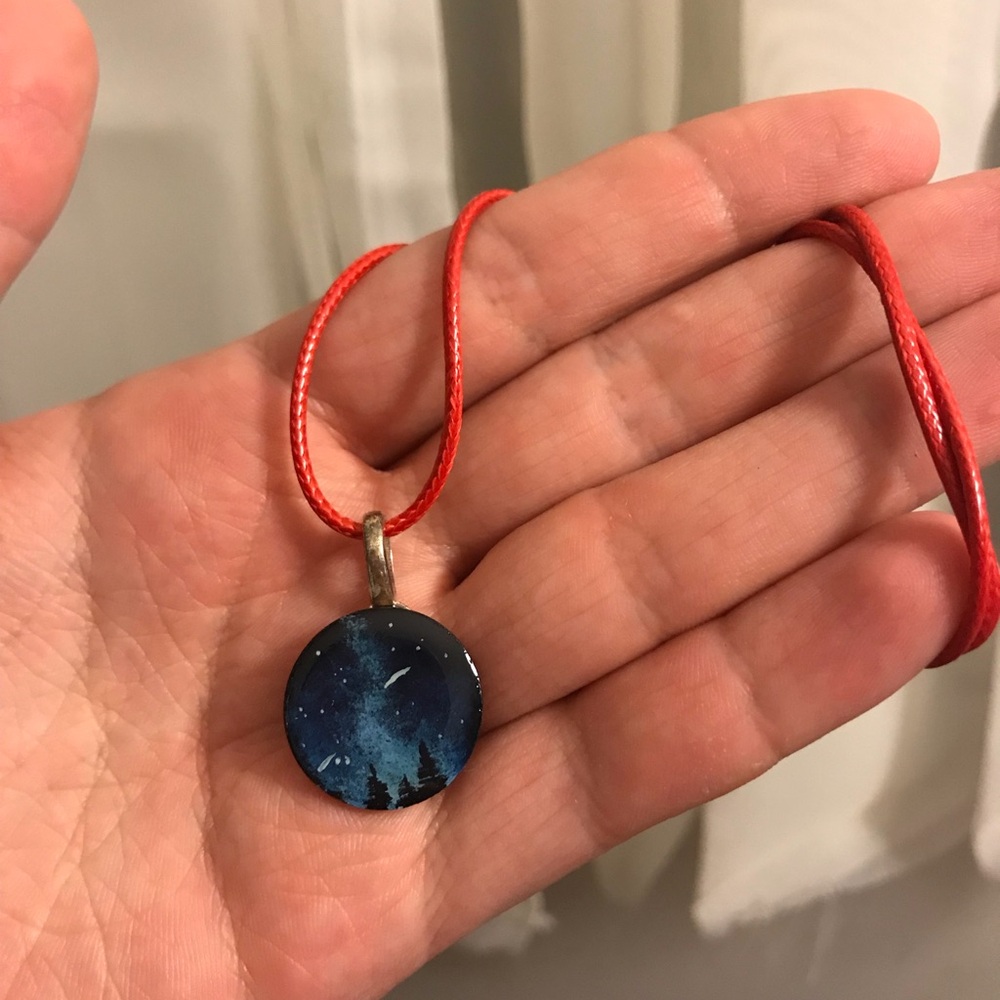 Blue necklace
